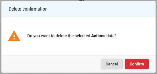 Action delete