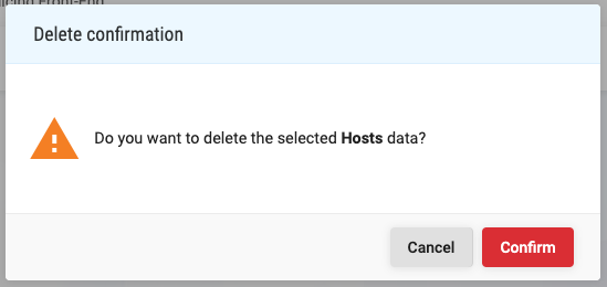 Host delete